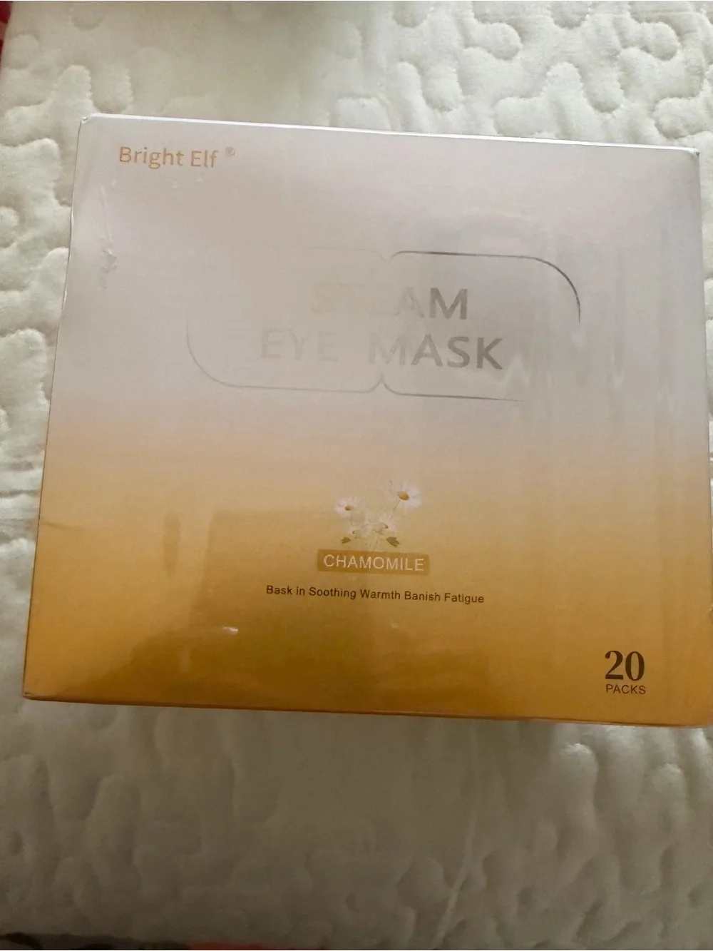 Chamomile Steam Eye Mask - Yellow (20 Packs)
